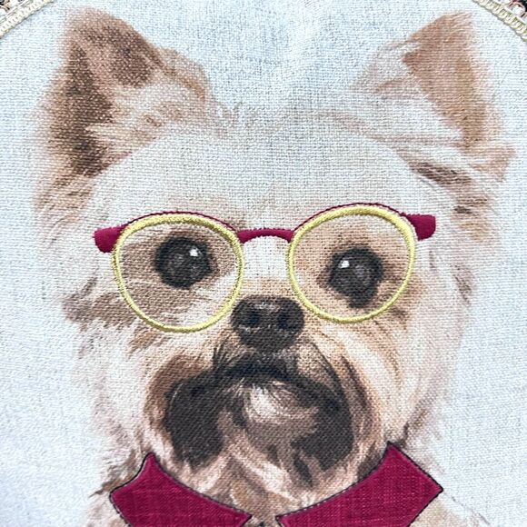 Loving Kindness Westie Winter Holiday Cover & Feather Pillow 19.5" Square - Picture 4 of 11